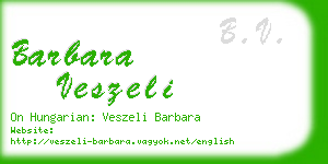 barbara veszeli business card